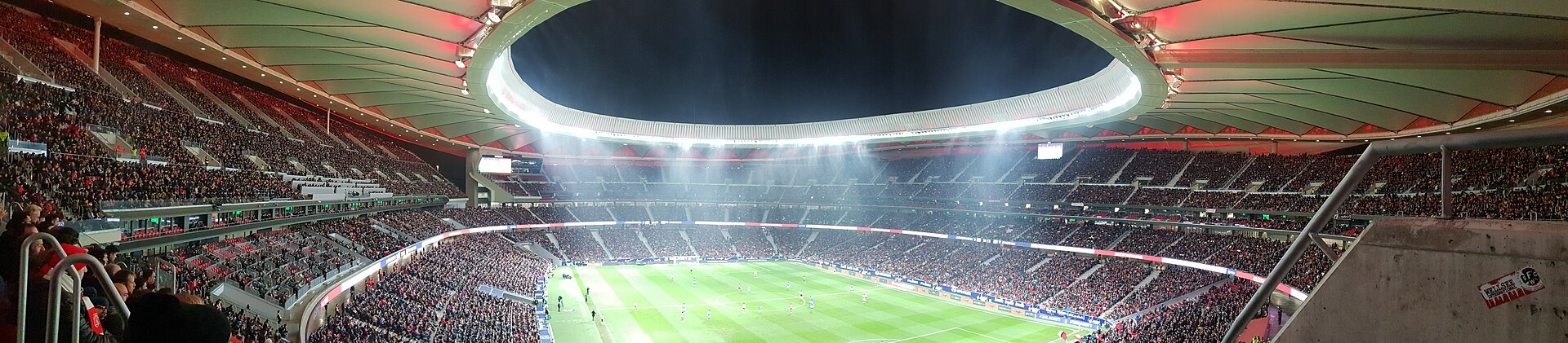Metropolitano under en aftenkamp