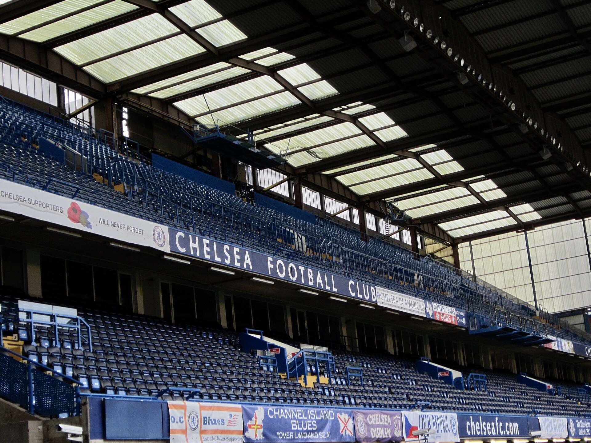 Tribune på Stamford Bridge