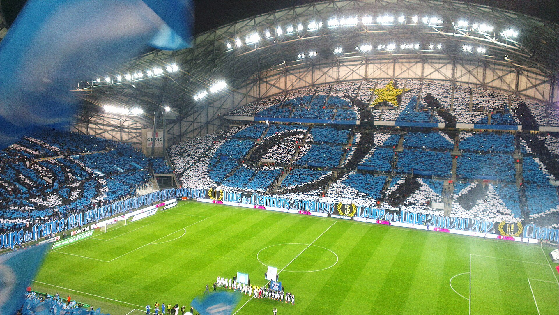 Tifo på Stade Vélodrome