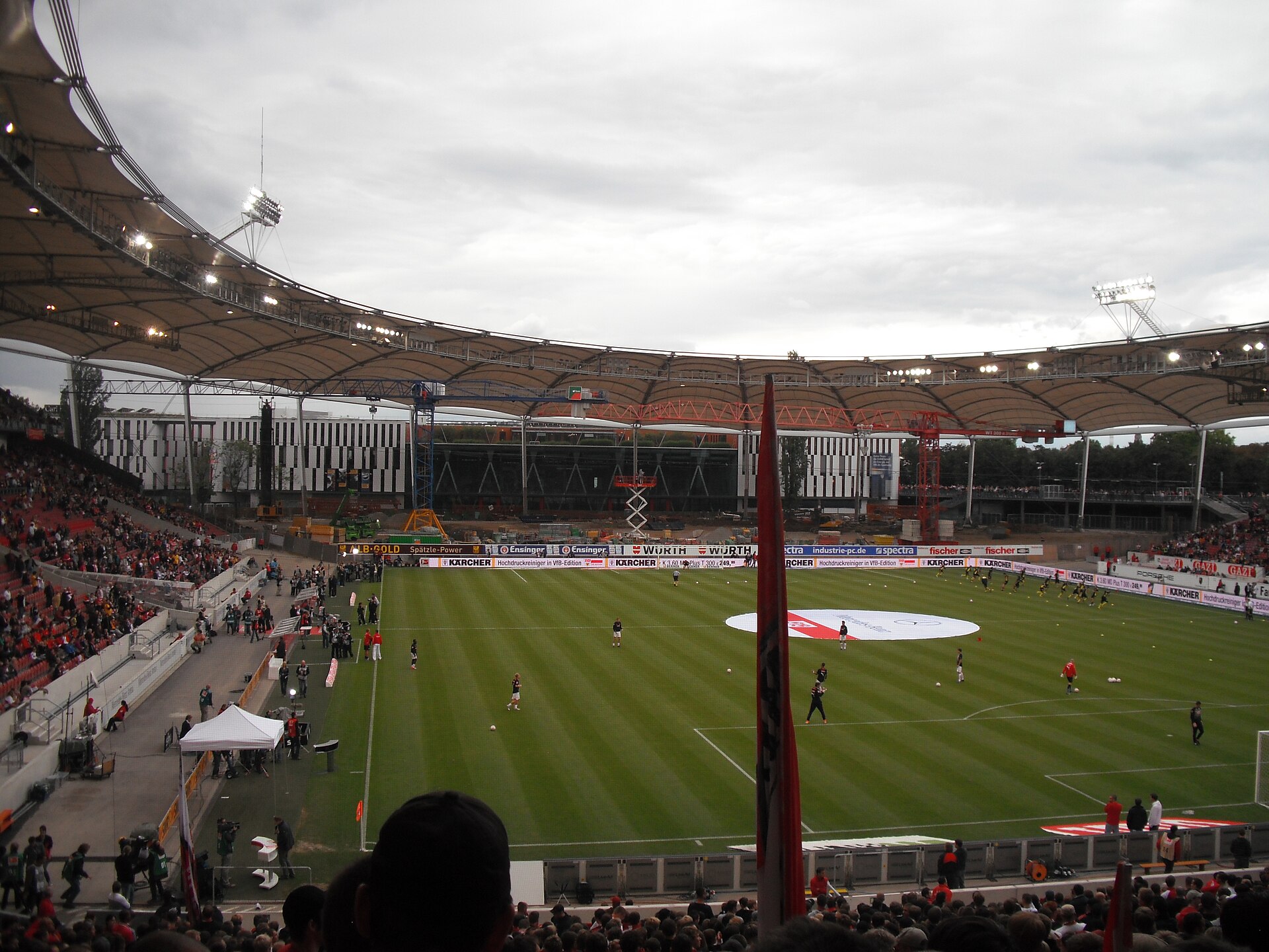 Inde på Stuttgarts stadion